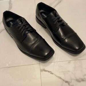 ALFANI men dress shoes lace up black